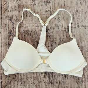 Pepper front close racer back Elegant Cream Bra 34aa